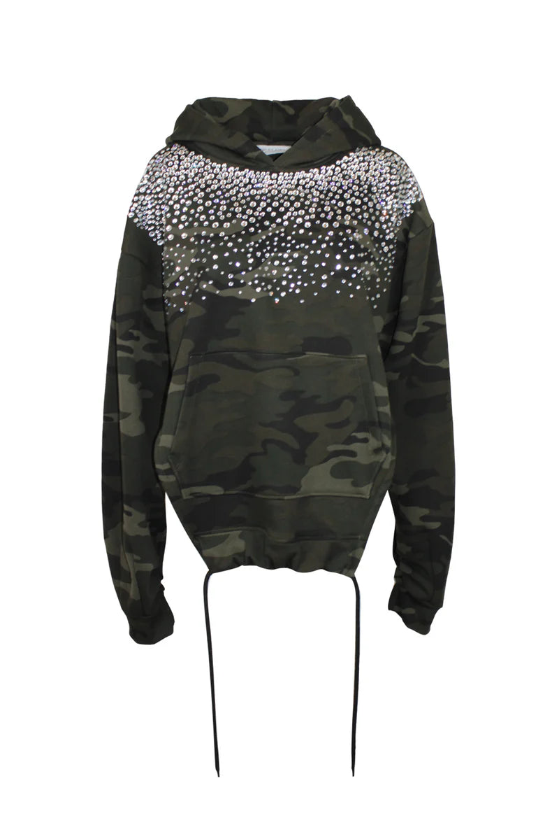 Felpa strass odi et amo