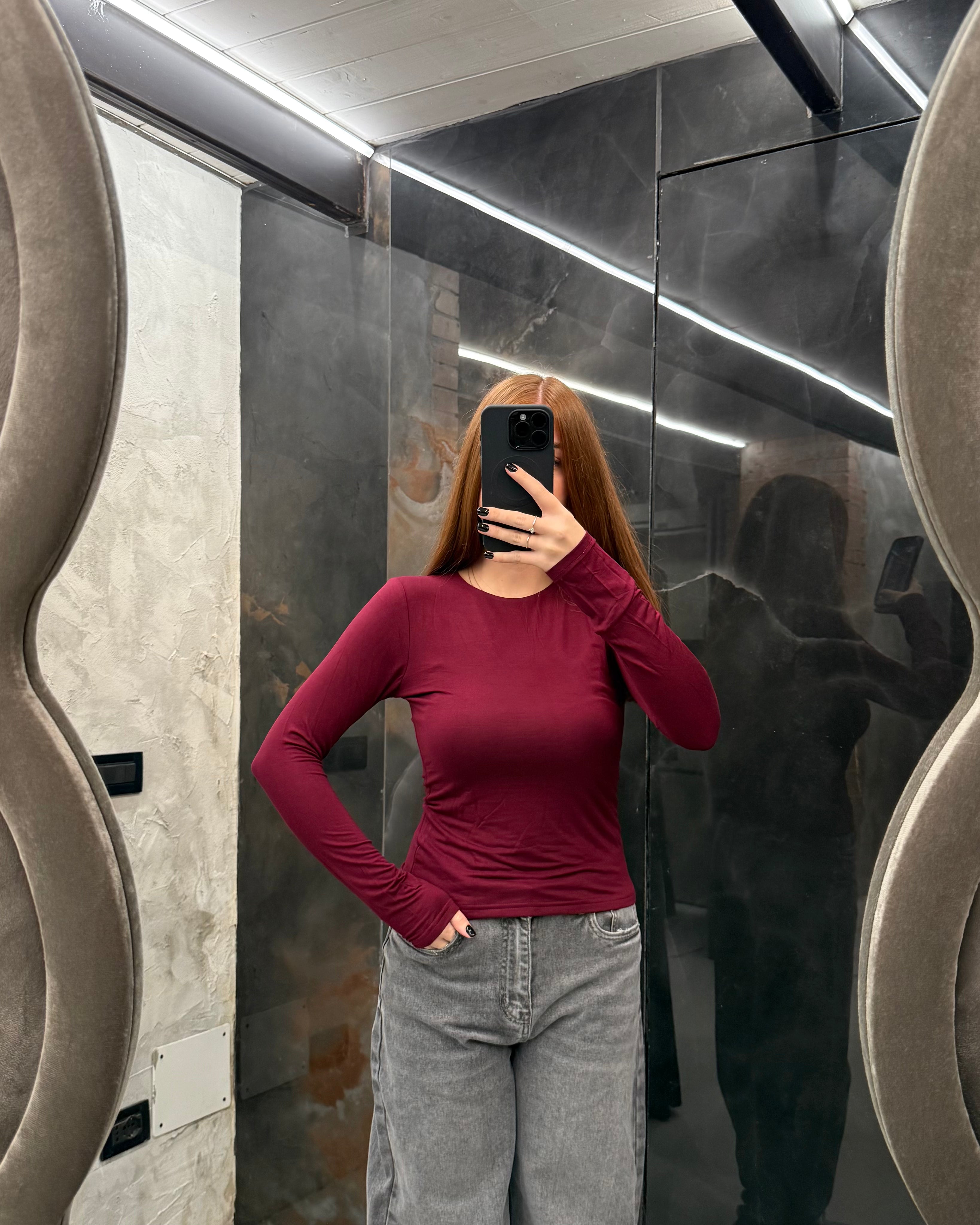 Maglia bordeaux