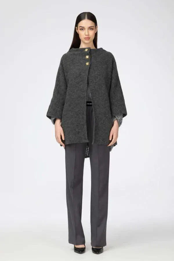 Cappotto con catena ODI ET AMO GREY - THE SECRET LOFT