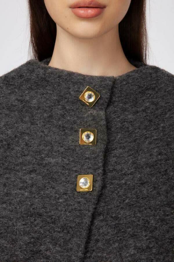 Cappotto con catena ODI ET AMO GREY - THE SECRET LOFT