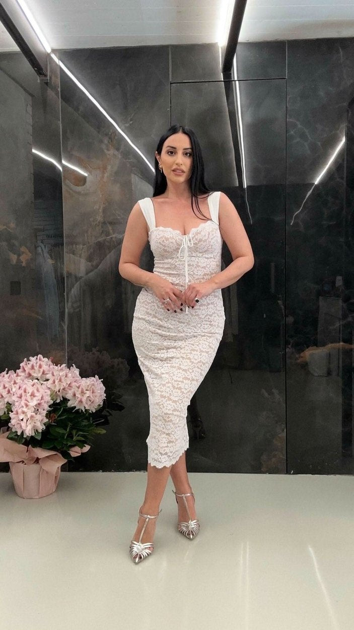 Abito pizzo bianco - abito - THE SECRET LOFT