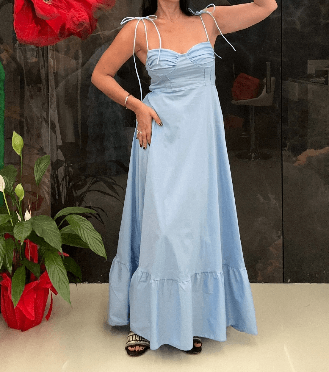 Abito Lefkada Celeste - THE SECRET LOFT