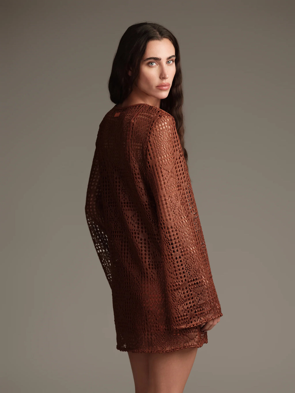 Abito corto crocchette cot azur