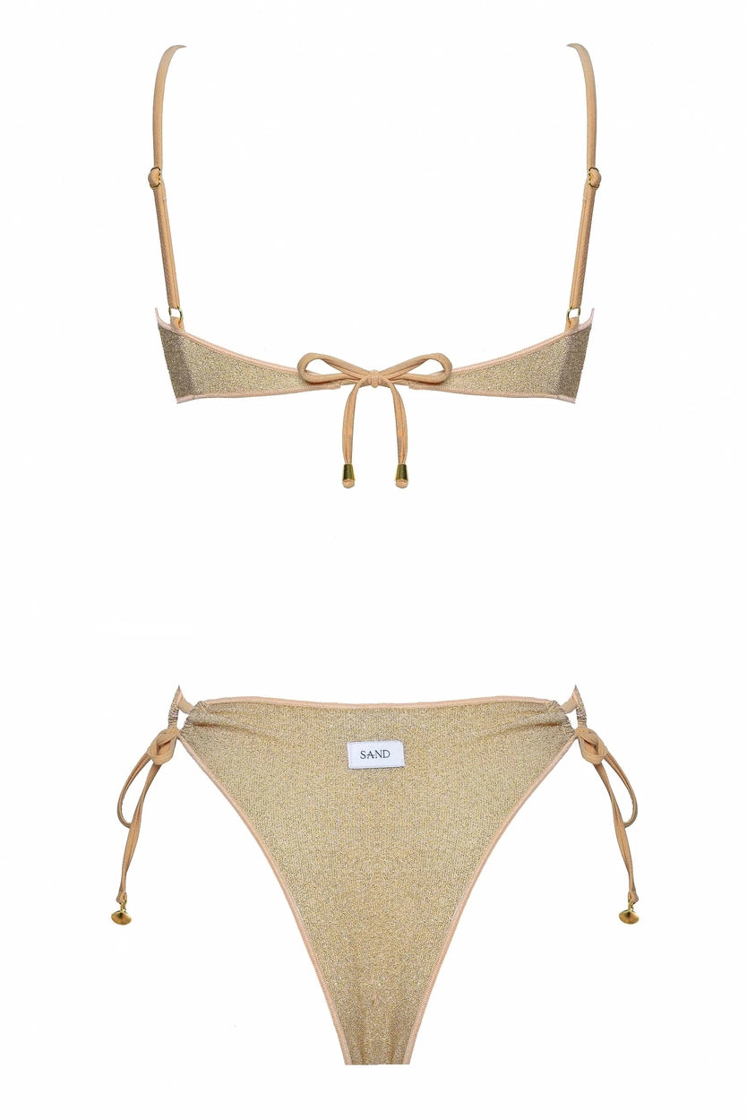 Costume Crystal frappe' sand bikini
