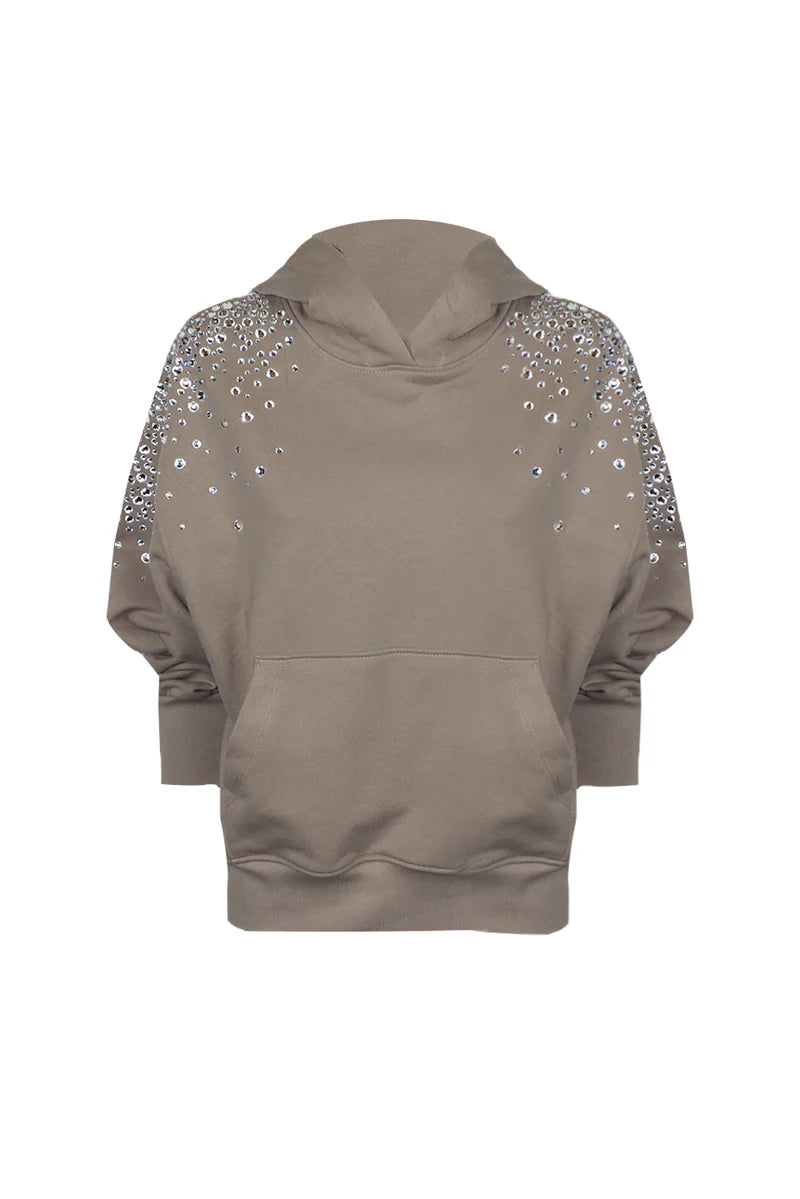 Felpa strass odi et amo