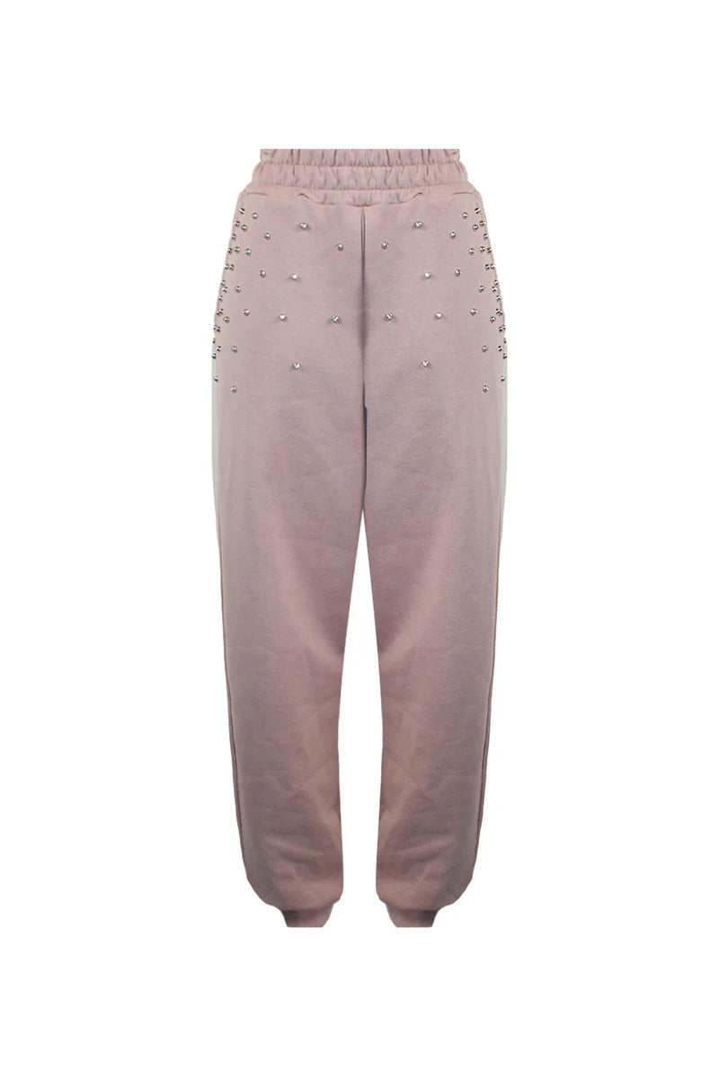 Pantalone strass perla odi et amo