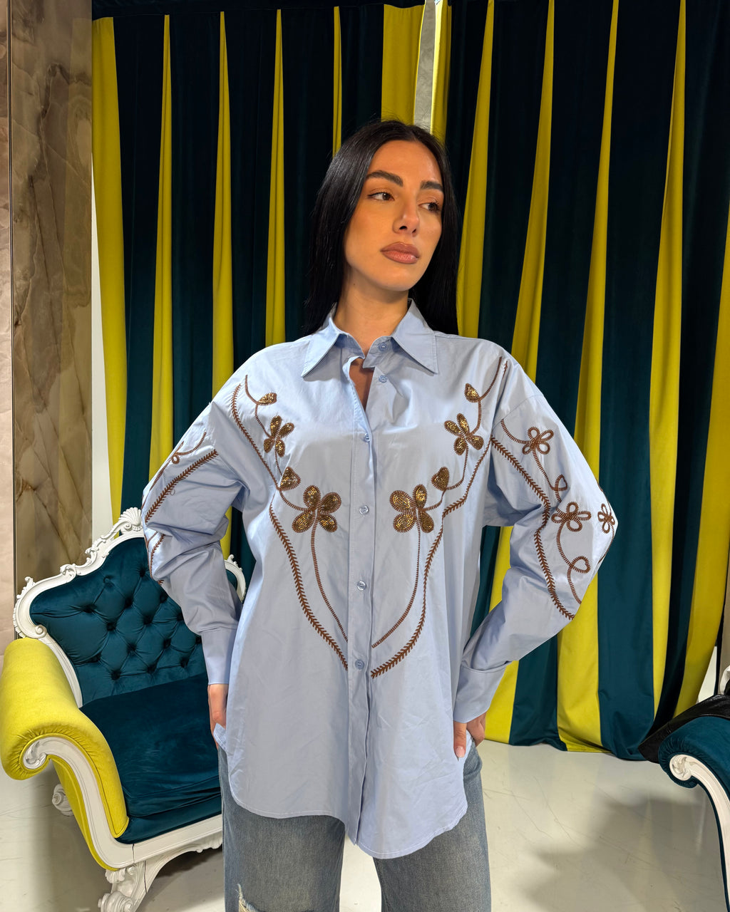 Camicia celeste