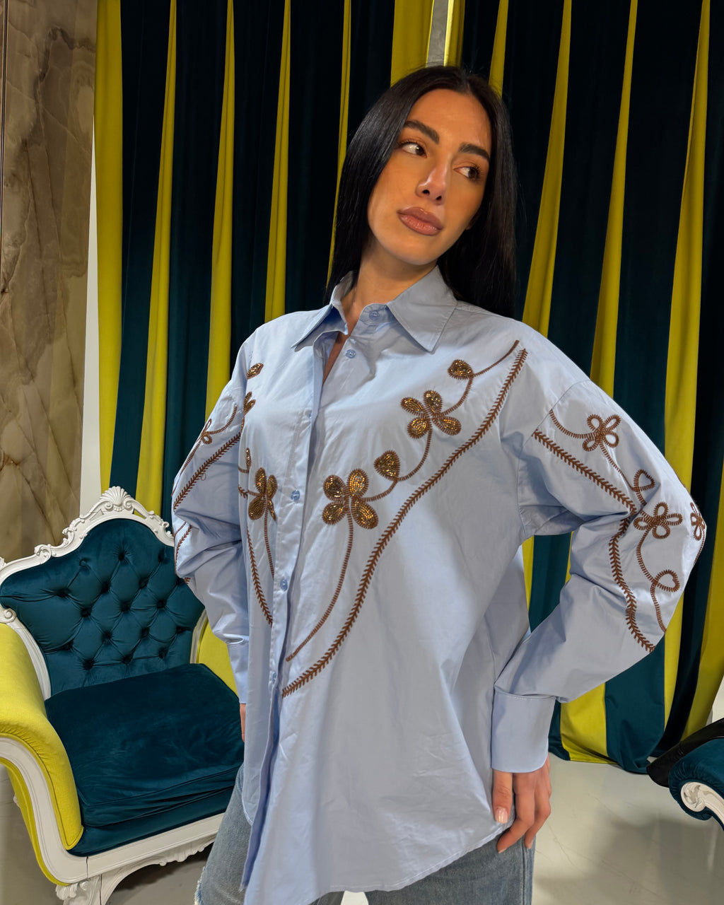 Camicia celeste