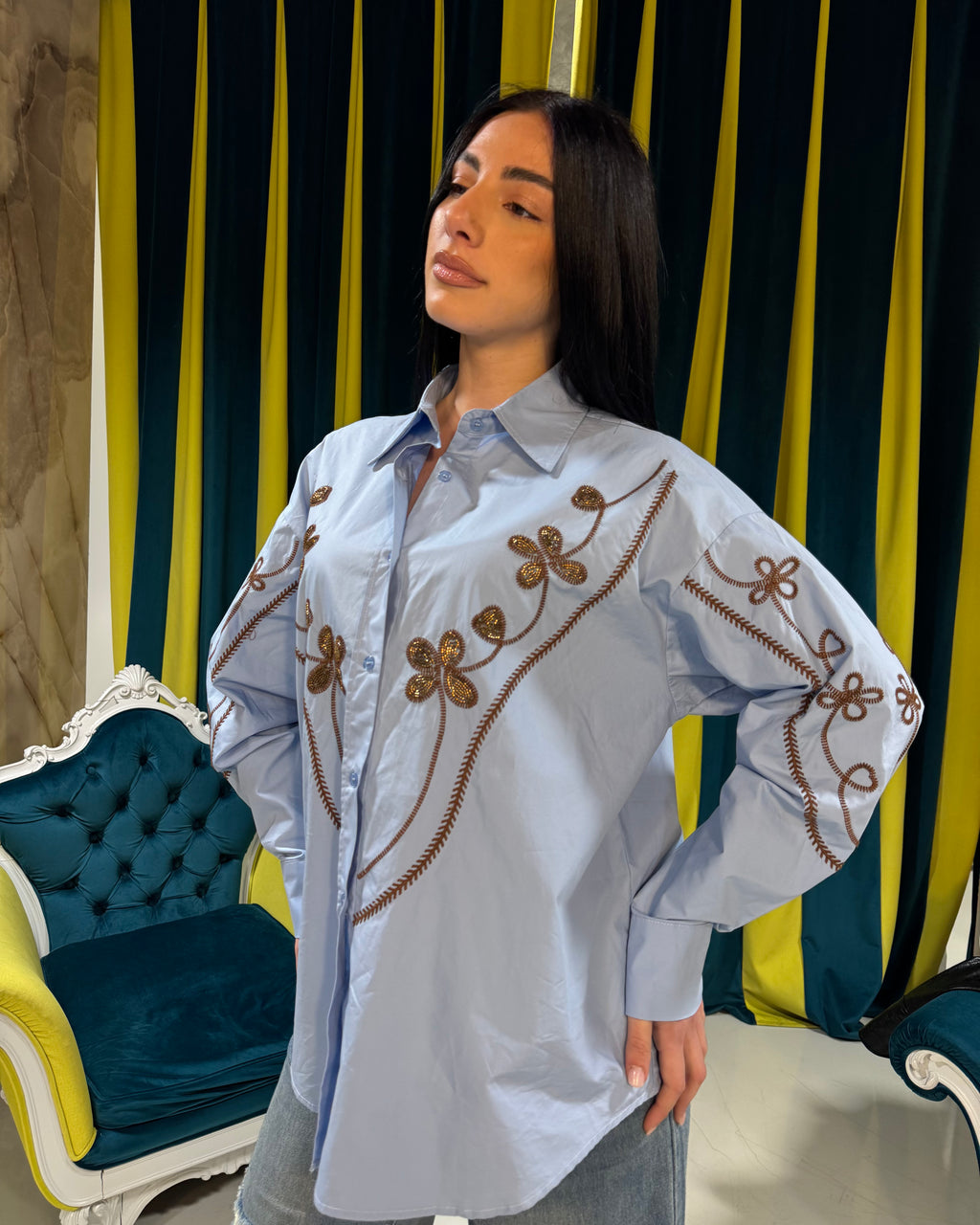 Camicia celeste