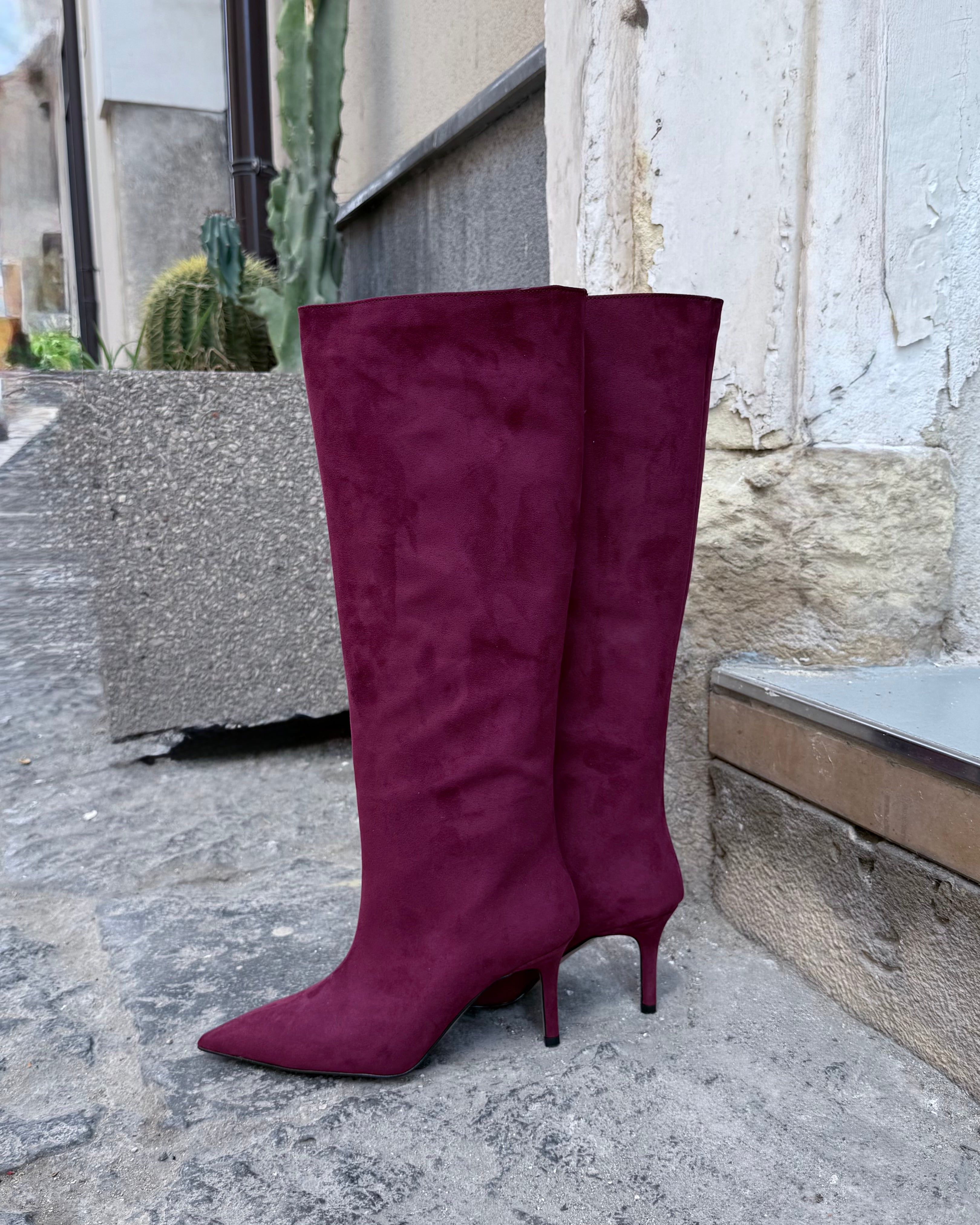 Stivali bordeaux Divine Follie
