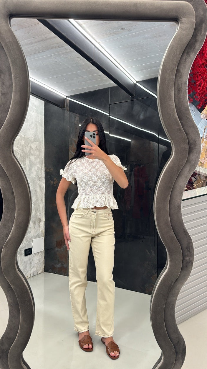 Jeans panna