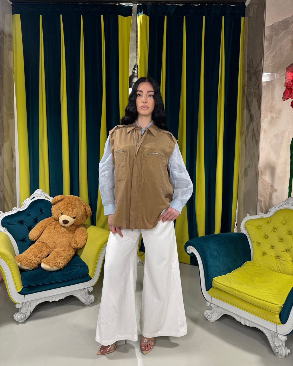 Pantalone bianco eleh