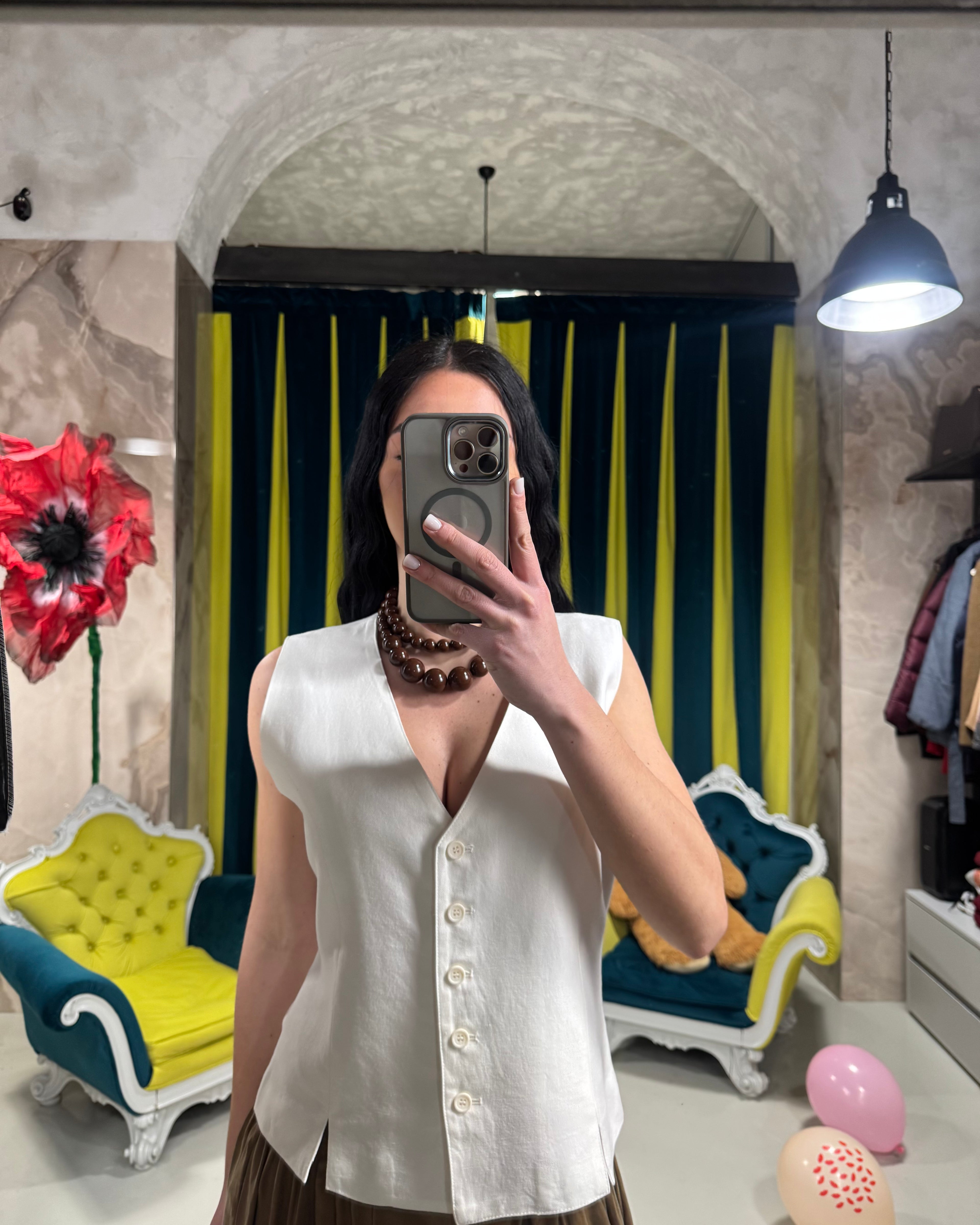 Gilet bianco Eleh