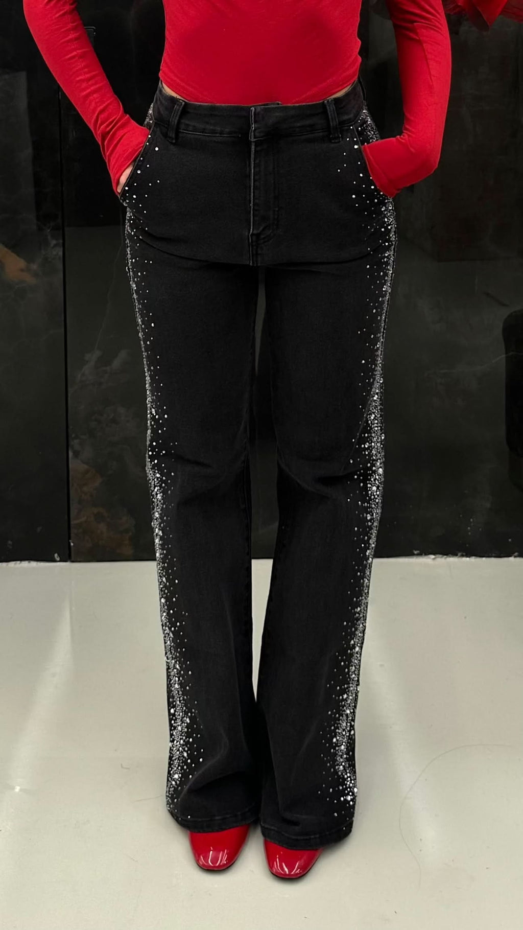 Jeans "Eleh" Brilla Nero - THE SECRET LOFT