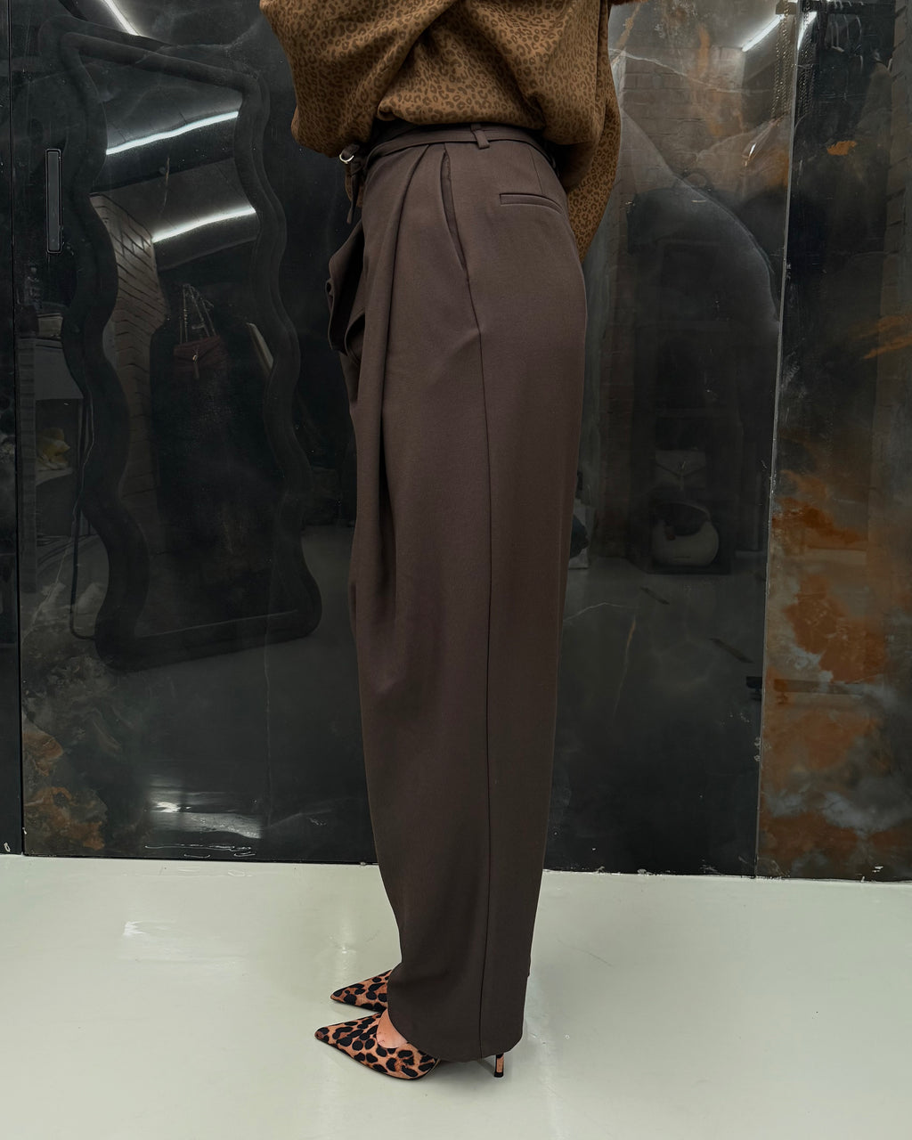 Pantalone Eleh marrone