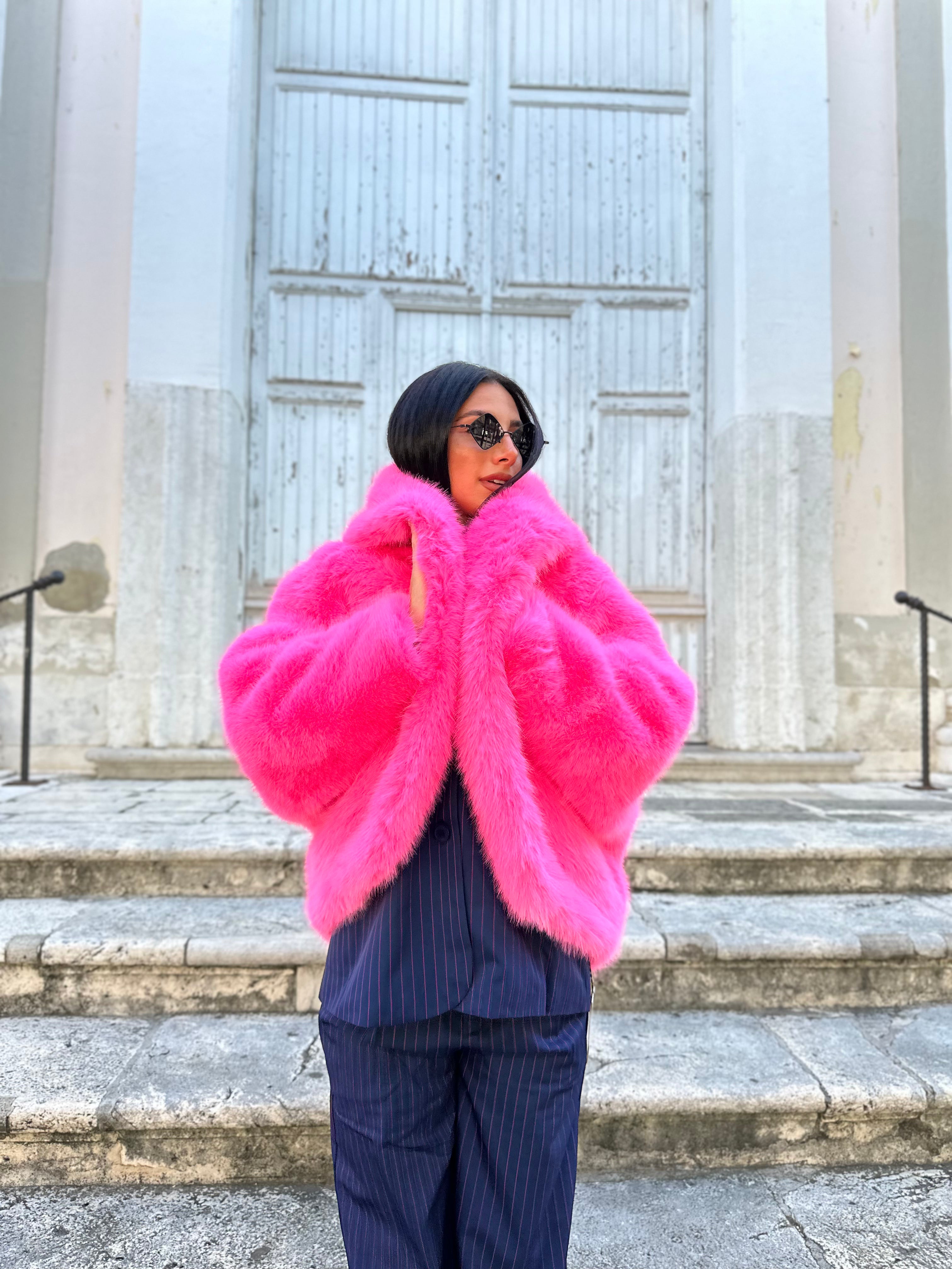 pelliccia fucsia - THE SECRET LOFT