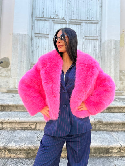 pelliccia fucsia - THE SECRET LOFT