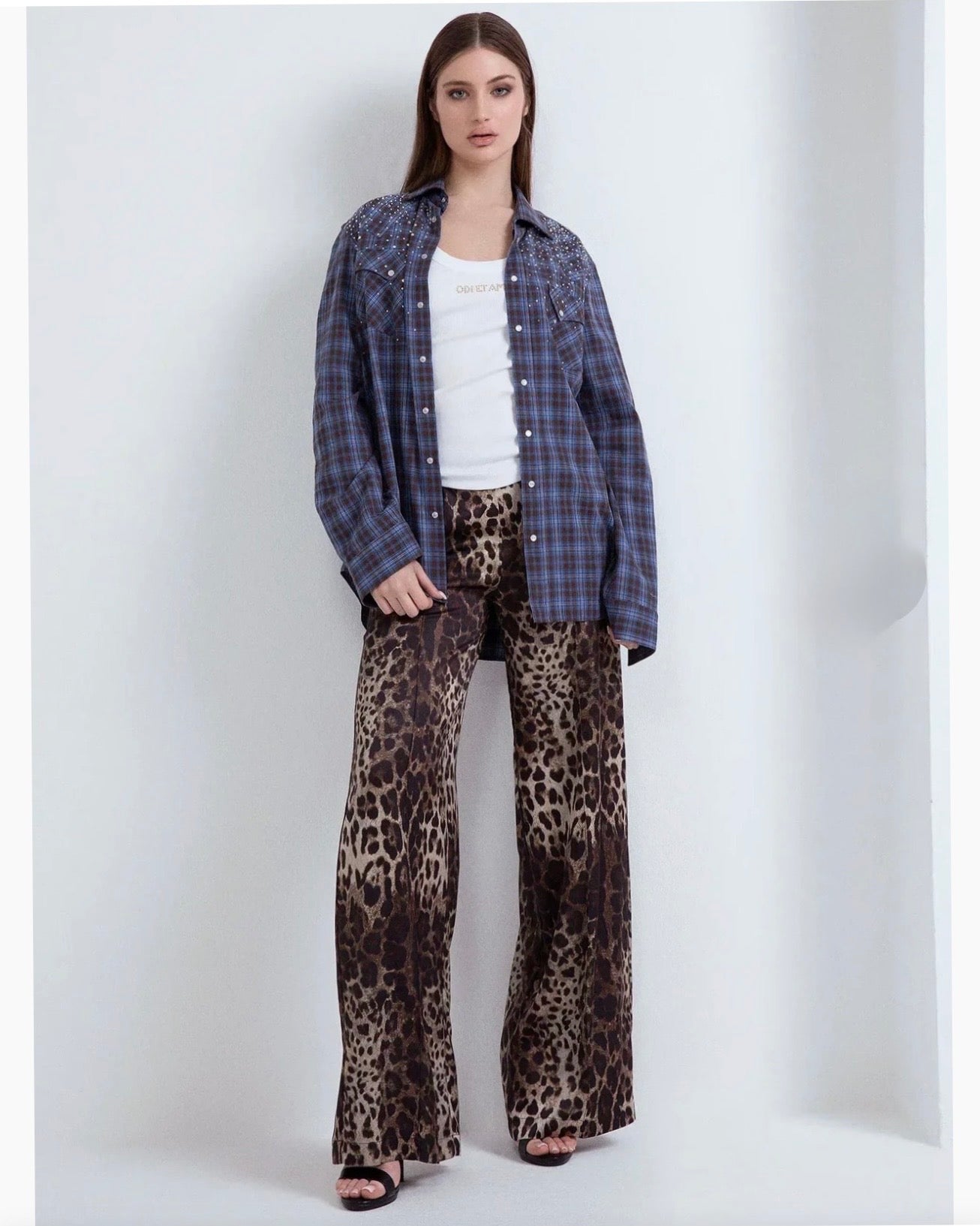 Pantalone maculato iconic odi et amo