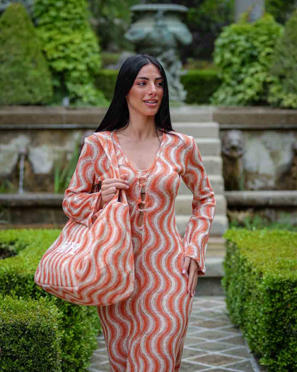 Abito lungo Cotazur in maglia