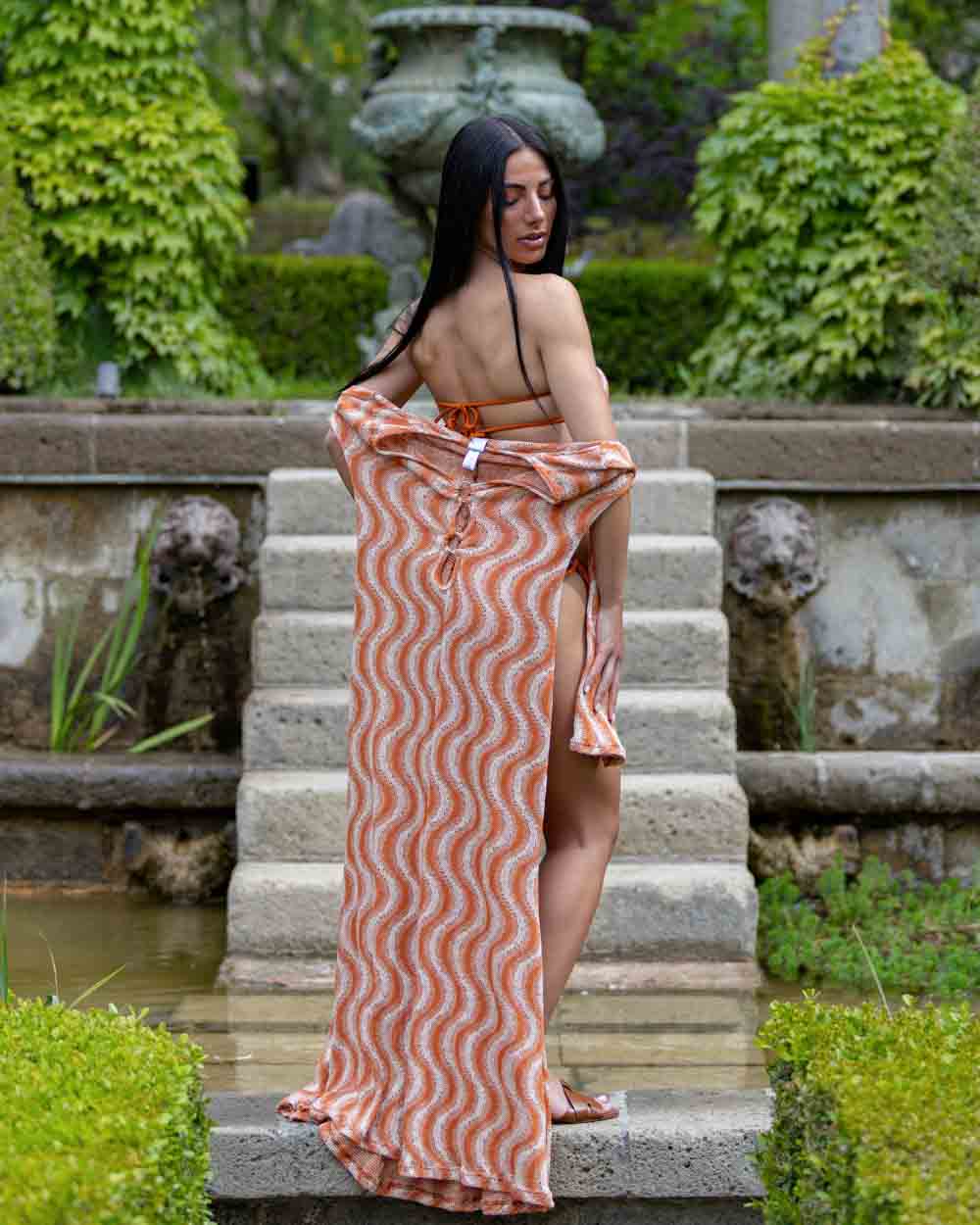 Abito lungo Cotazur in maglia