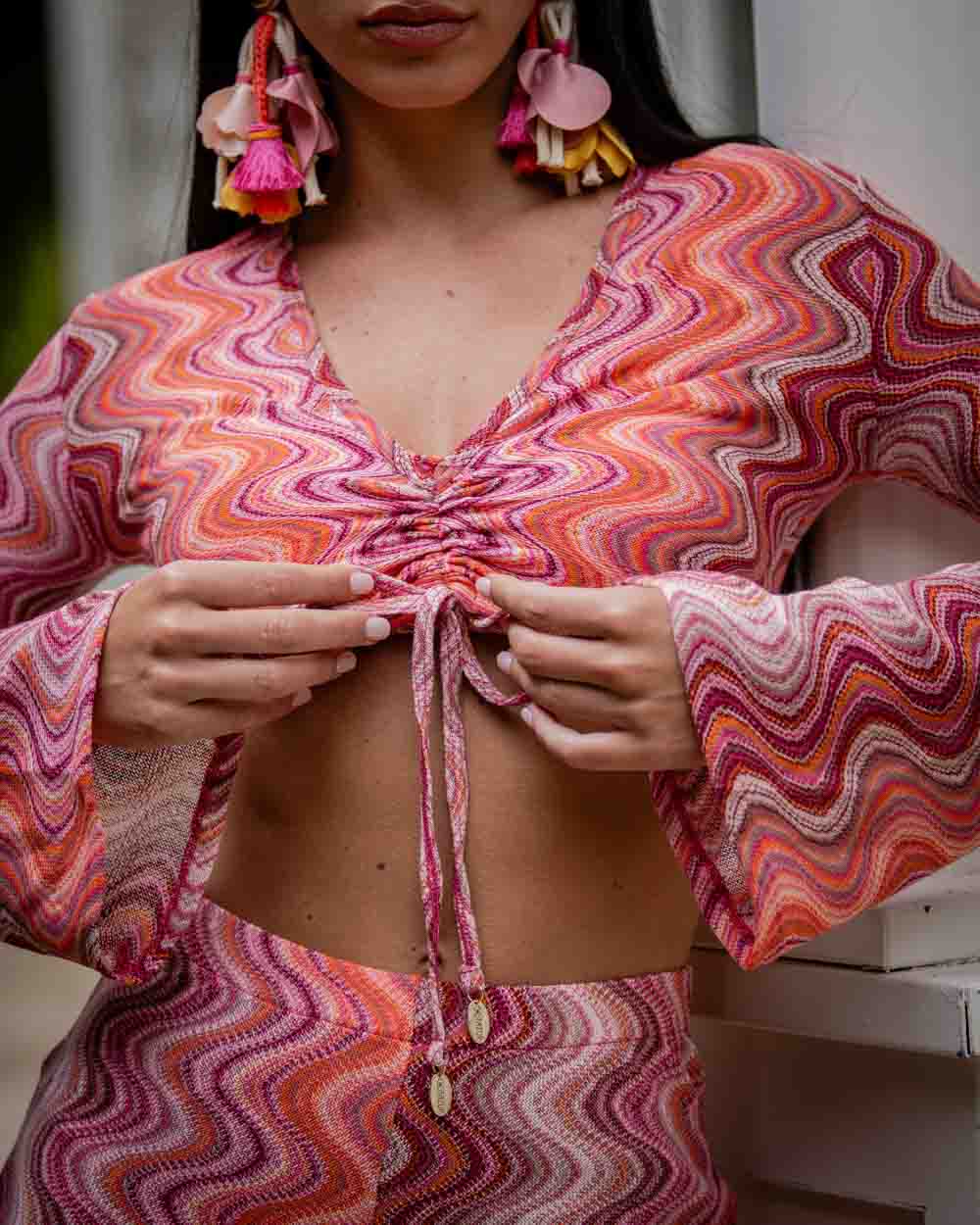 Crop top cotazur crochet