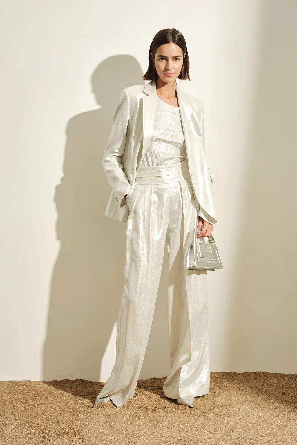 Pantalone Jijil argento