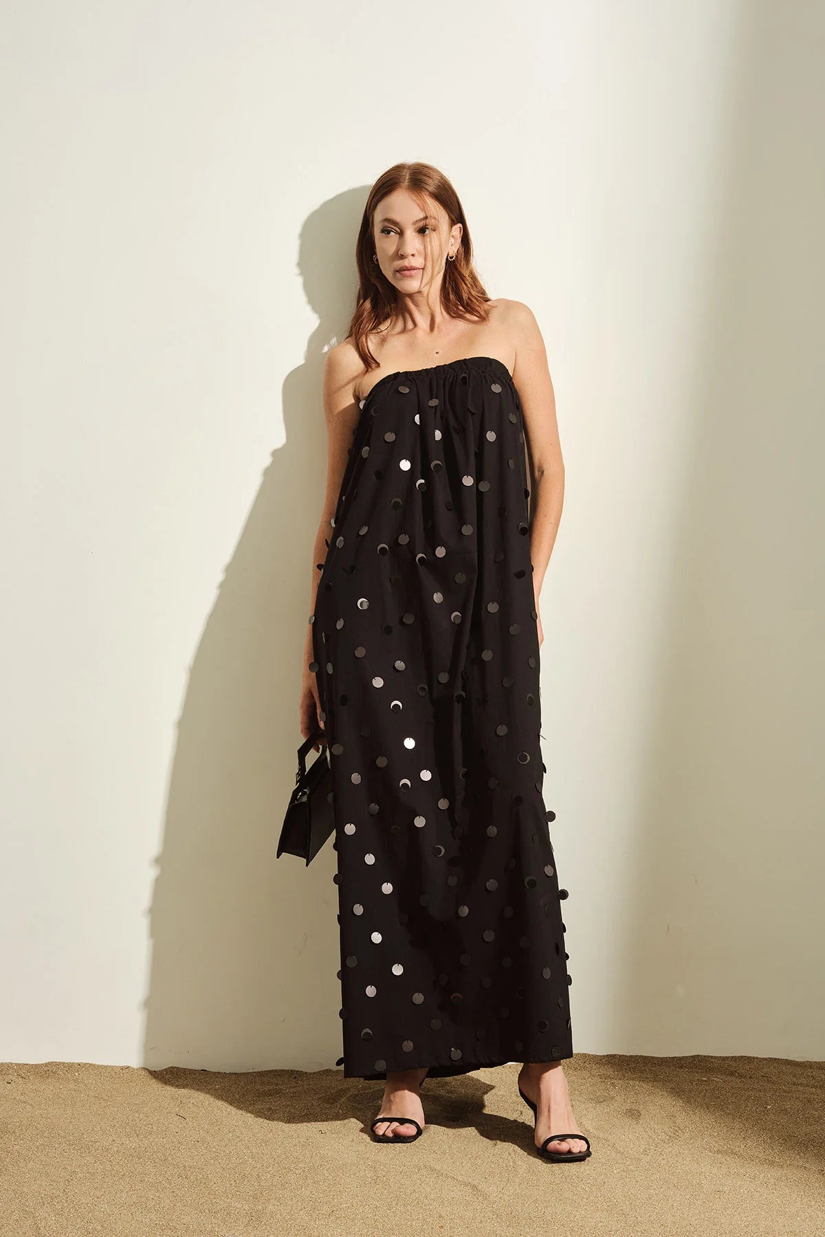 Abito maxi paillettes Jijil