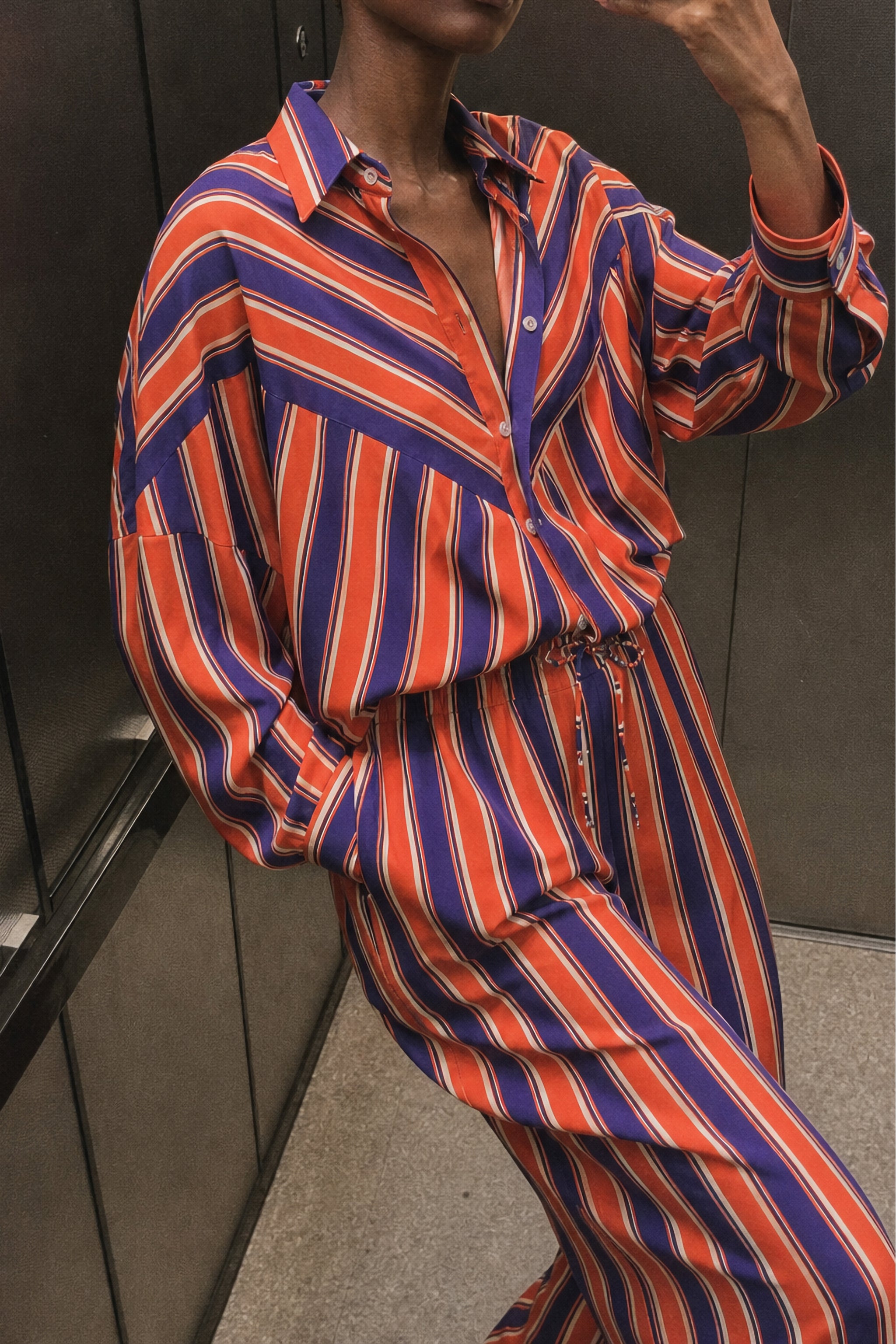 Camicia righe color