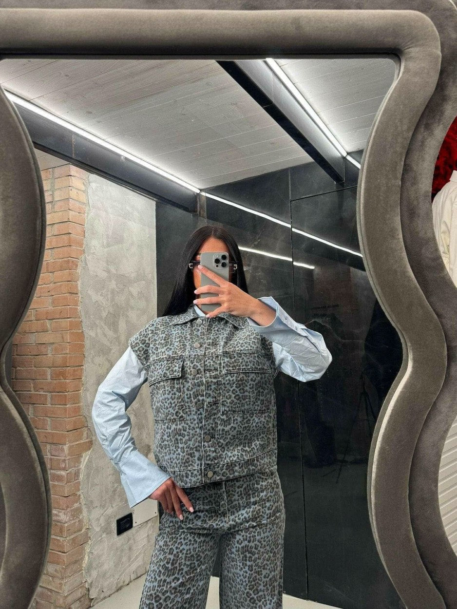 Gilet camo blu - gilet - THE SECRET LOFT