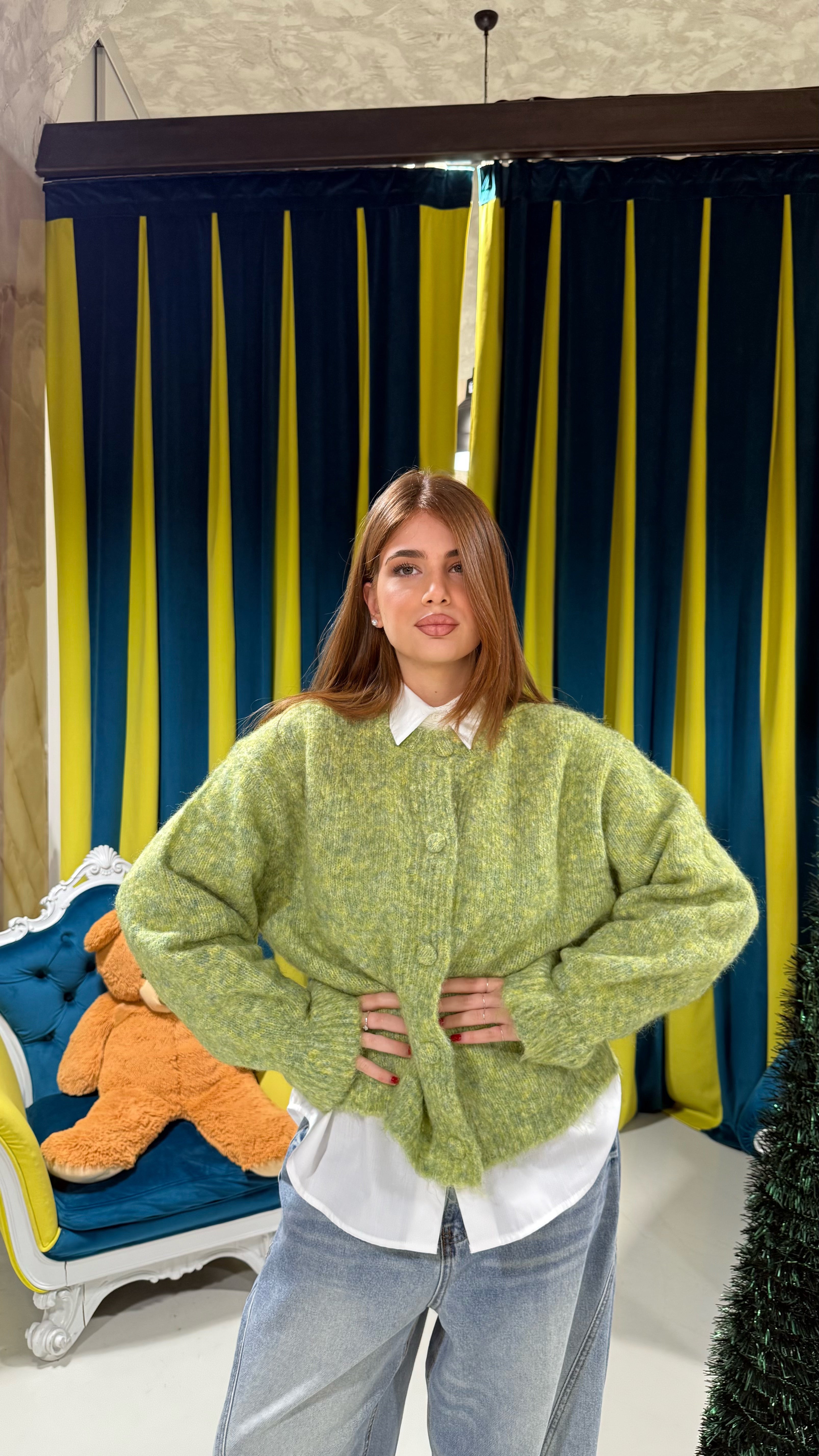 Cardigan verde
