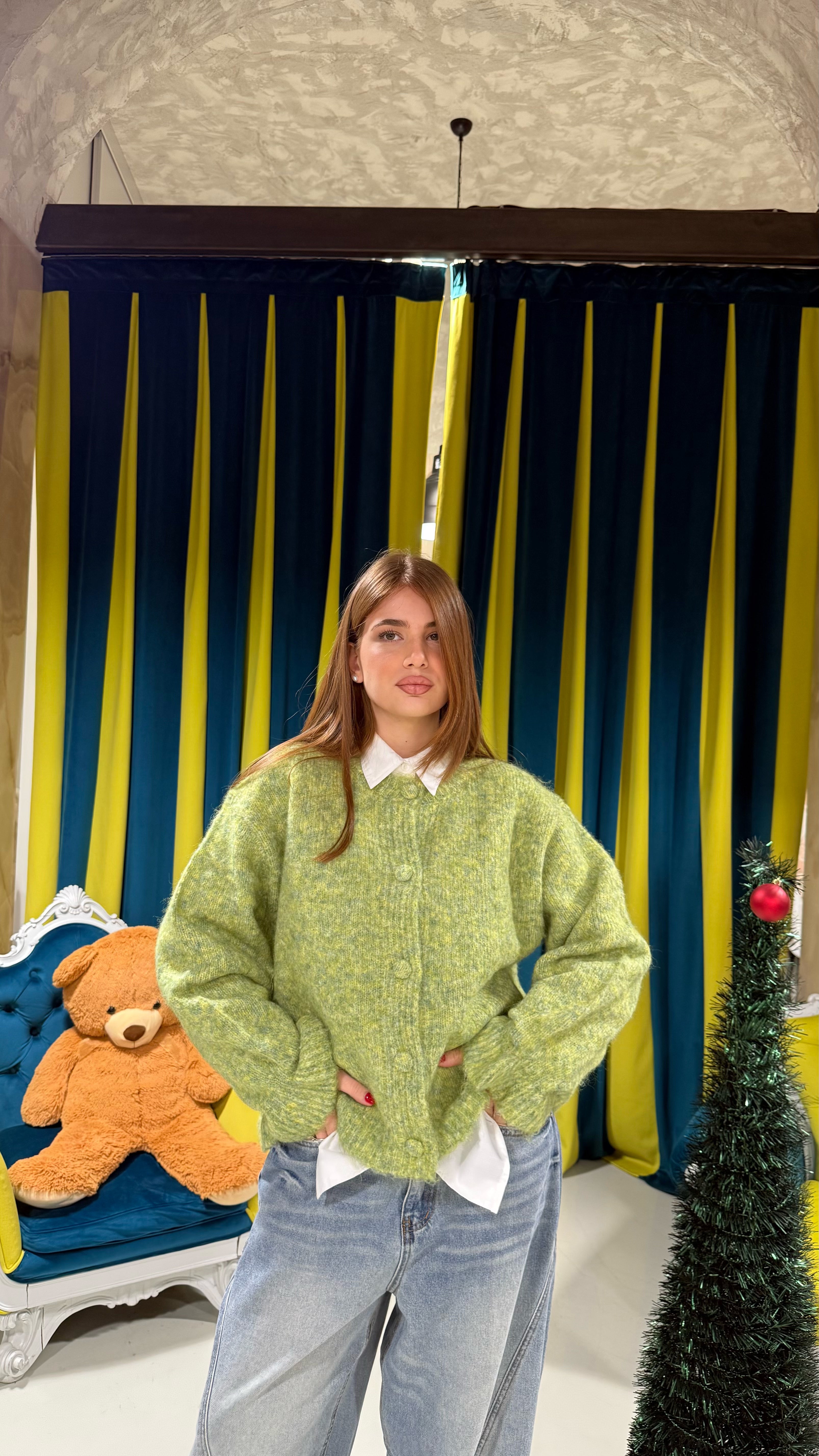 Cardigan verde