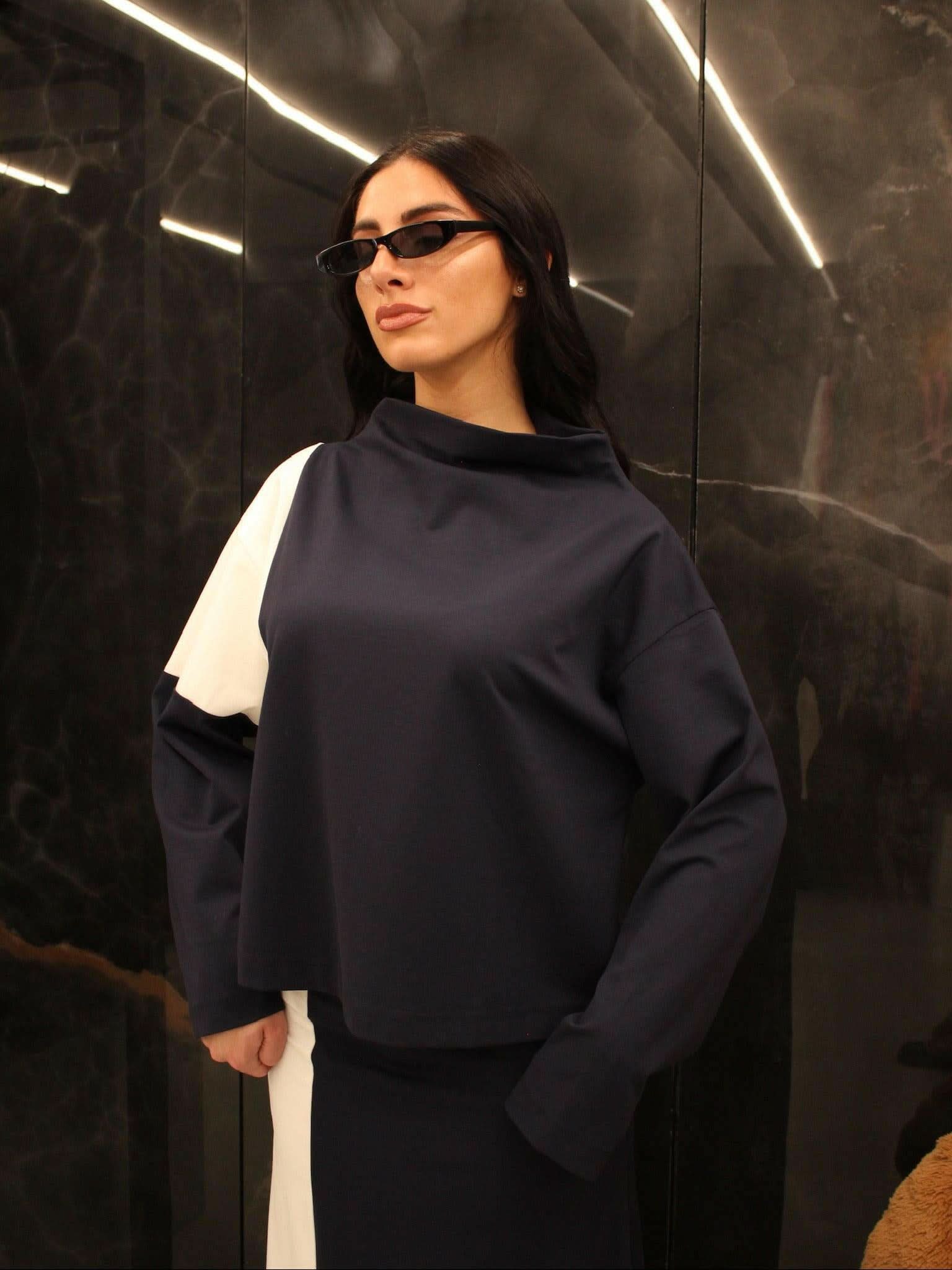 Maglia bicolor Jijil - Maglietta - THE SECRET LOFT