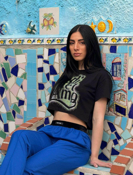 Maglia crop odi et amo - Maglietta - THE SECRET LOFT