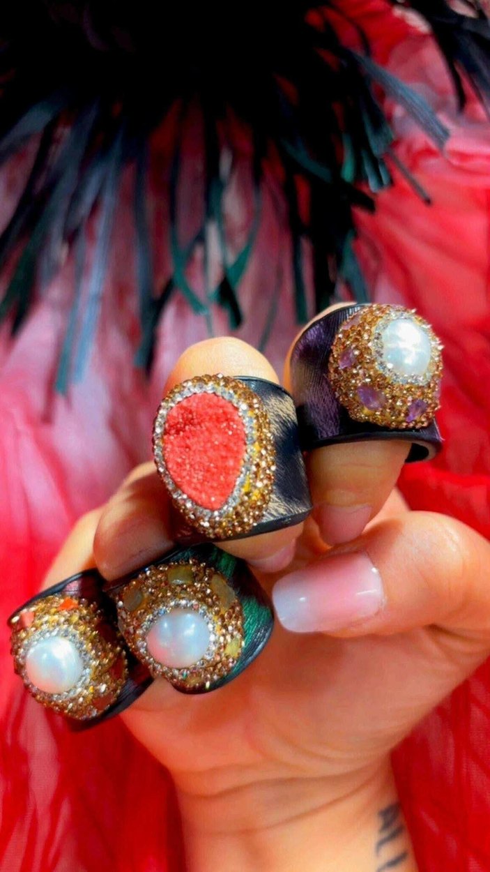 Anello animalier con gioiello - THE SECRET LOFT