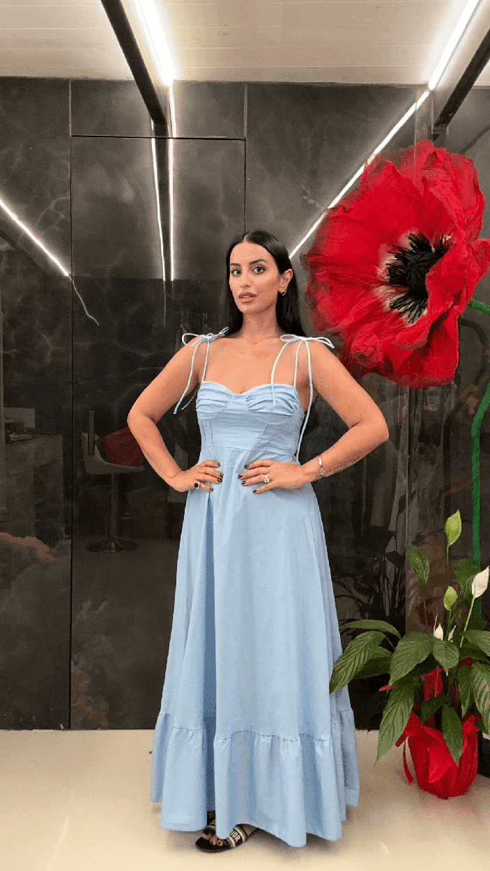 Abito Lefkada Celeste - THE SECRET LOFT