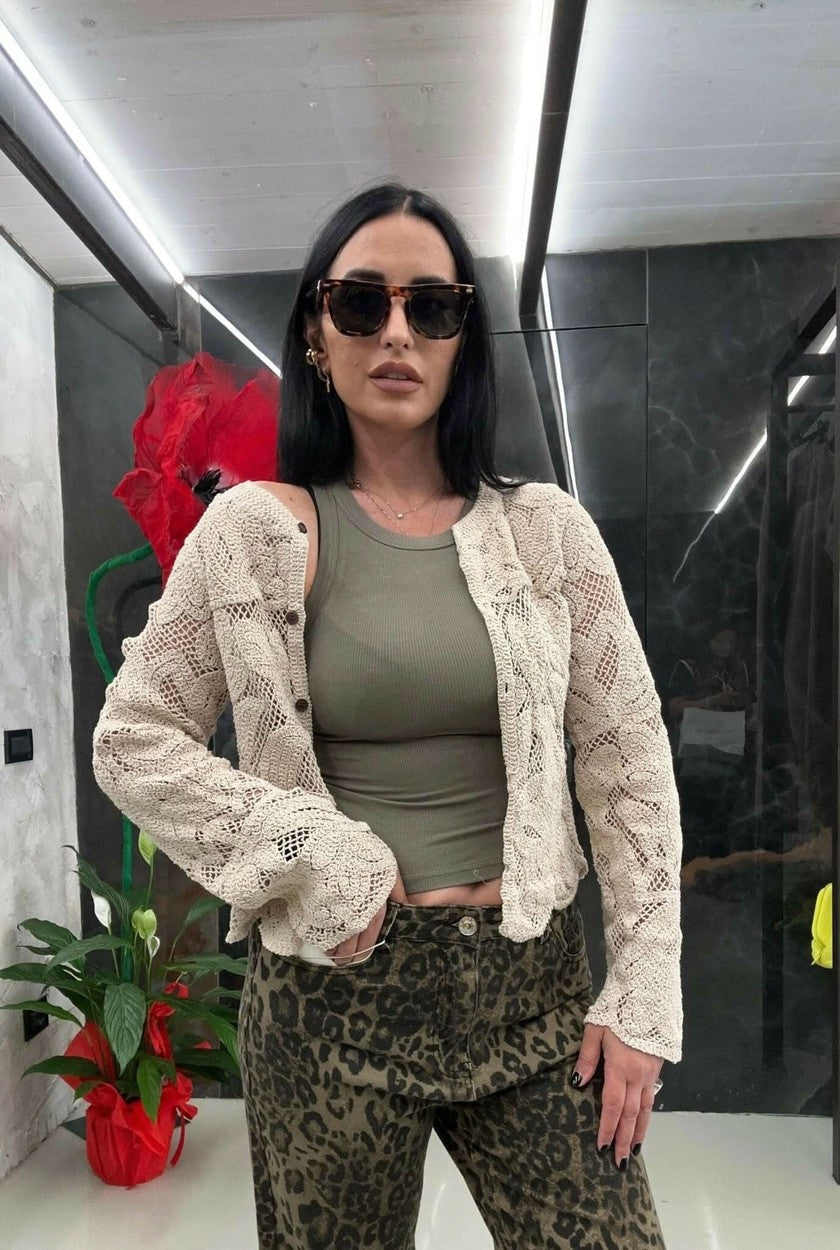 Cardigan crochet corda - THE SECRET LOFT